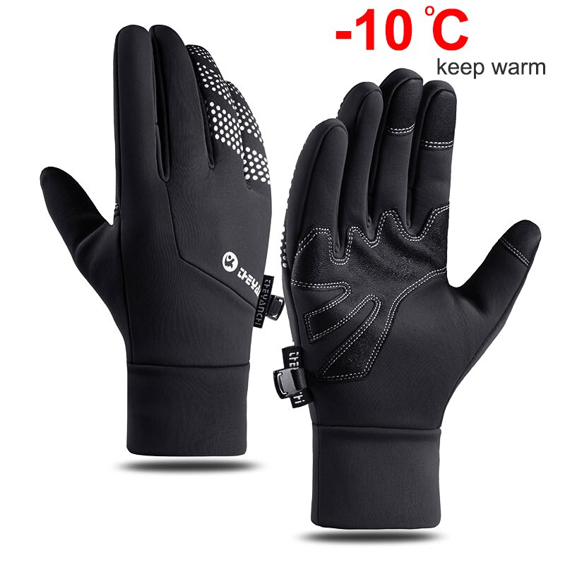 겨울 남자 여자 달리기 장갑, 방수 방풍 터치 스크린 따뜻한 장갑, 야외 스포츠 사이클링 스키 장갑